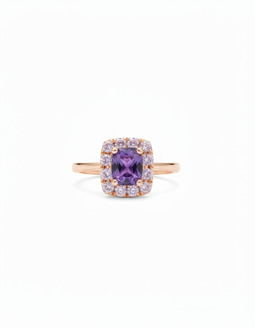 Royal Heirloom Purple Sapphire Ring