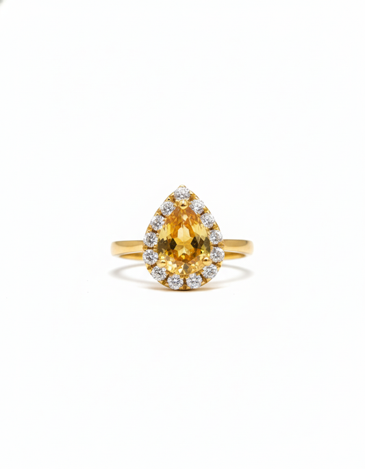 Royal Heirloom Yellow Sapphire Ring