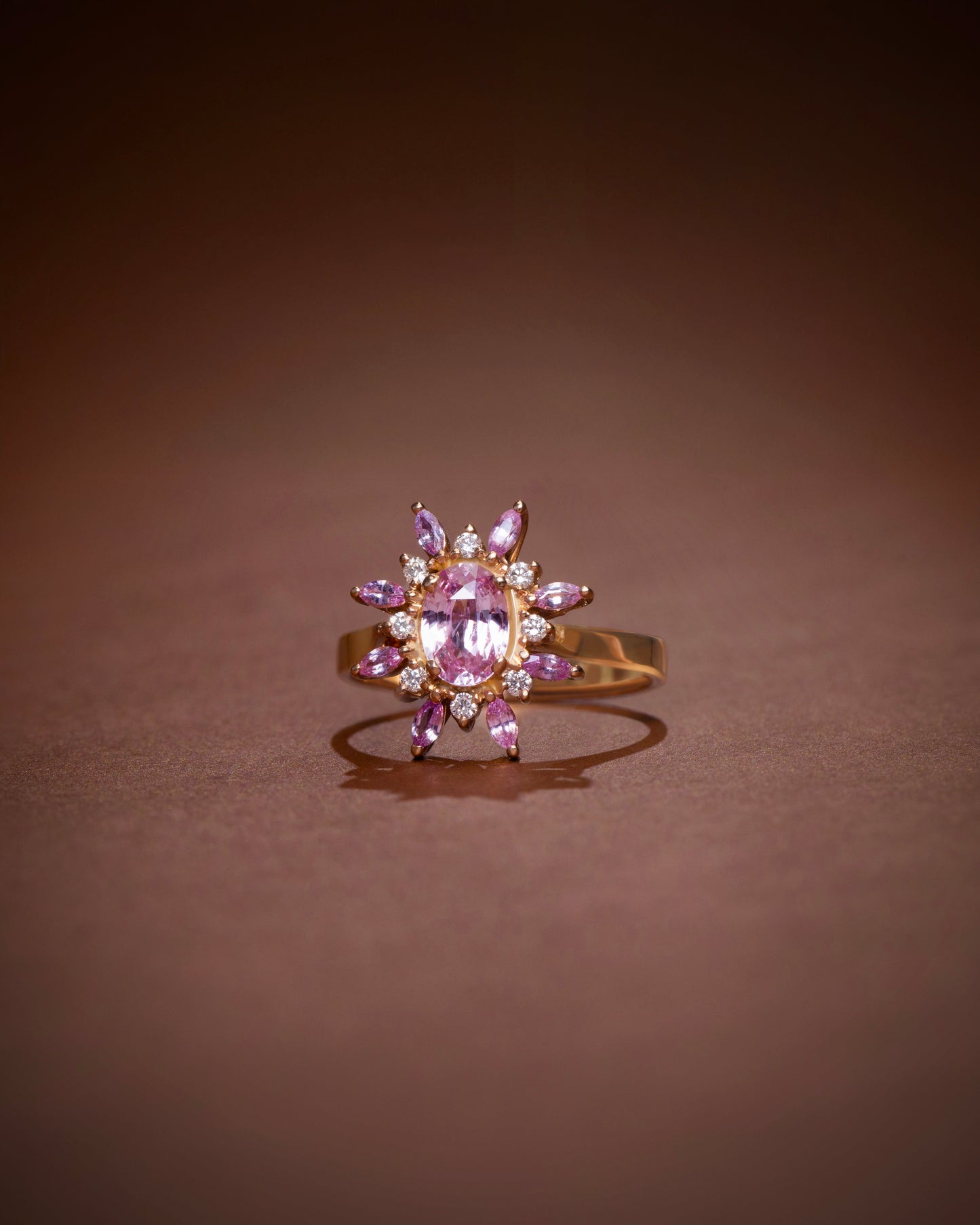 Royal Heirloom Pink Sapphire Ring