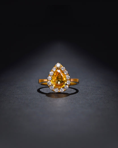Royal Heirloom Yellow Sapphire Ring