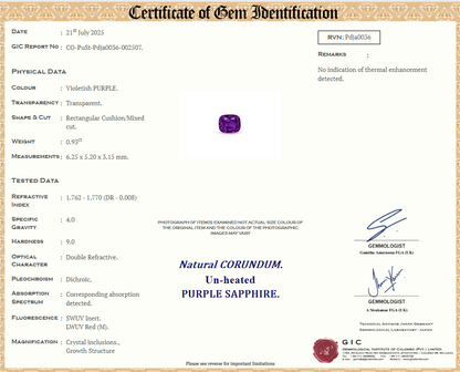 Royal Heirloom Purple Sapphire Ring